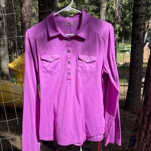 Marmot Vibrant Purple Long-Sleeve Polo